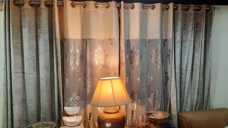 Beautiful drawing room curtains set 4