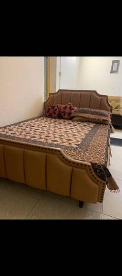 bed set / double queen size bed / mattress / 5 seater leather sofa