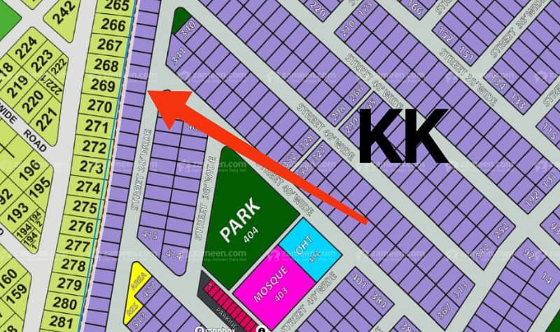 9 Marla Residential Plot 445 For Sale In DHA Phase 4 Block KK 0