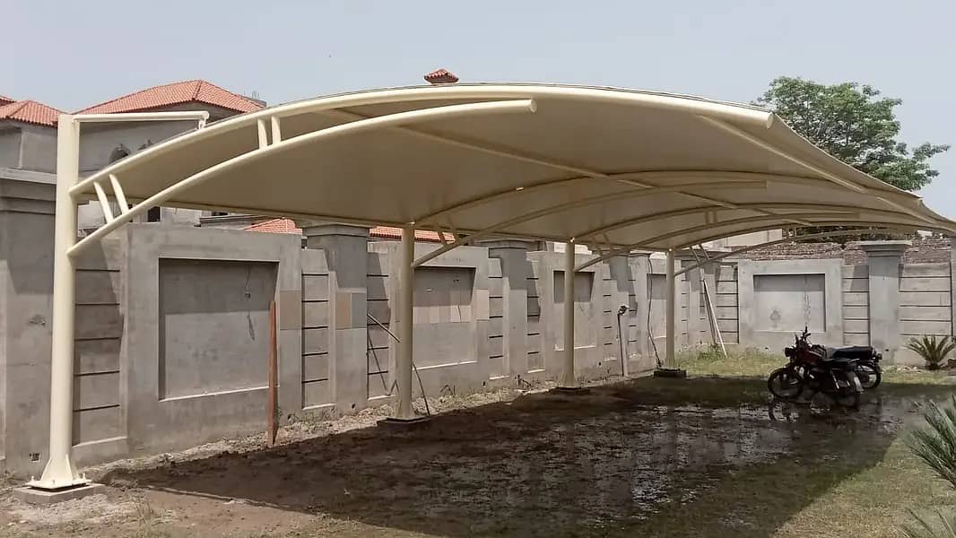 Canopy Sheds | Tensile PVC Shades | Car Parking Structure | Pole Shad 3