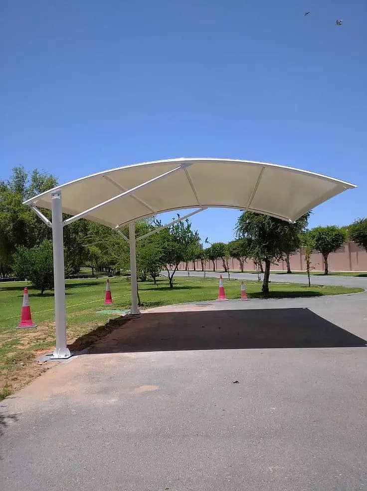 Canopy Sheds | Tensile PVC Shades | Car Parking Structure | Pole Shad 4