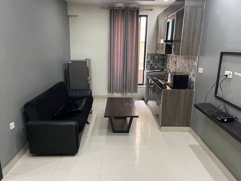 One bed beautiful fully furnished apartment for rent near the Grand Mosque in Secter C Bahria Town Lahore 4