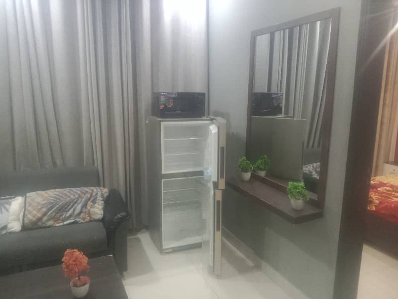 Two bed beautiful fully furnished apartment for rent in Secter C Bahria Town Lahore 4