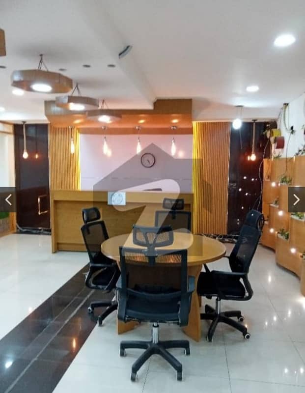 8 Marla Fully furnished office for rent on main boulevard Nishtar block Secter E Bahria Town Lahore 1