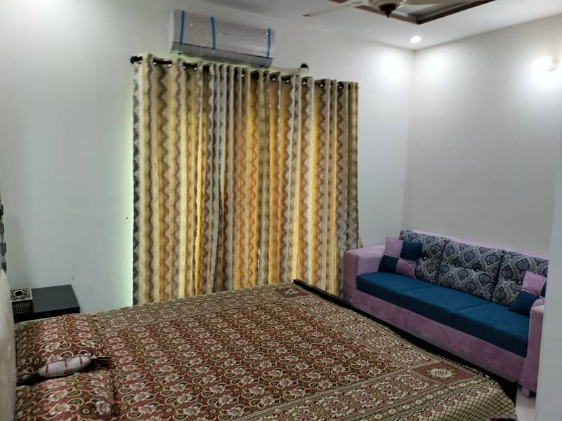 Two bed lavishly furnished Upper Portion for rent in Secter C Bahria Town Lahore 2