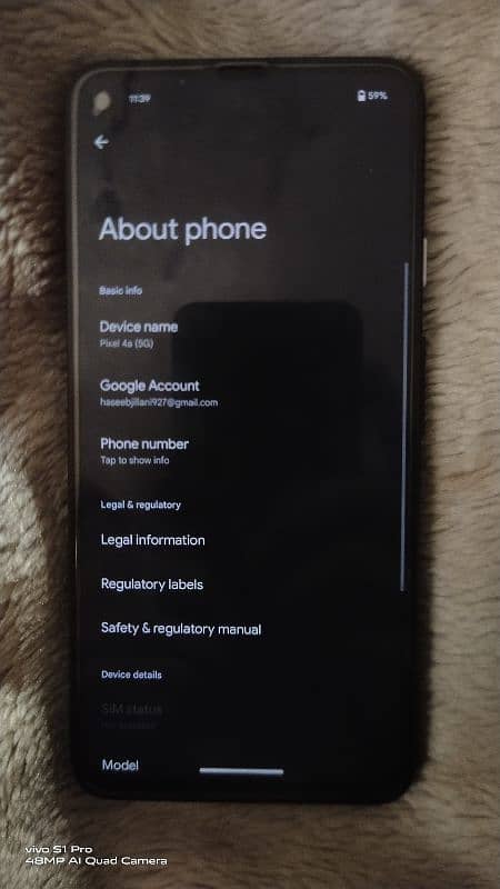 google pixel 4a 5g non pta sim lock 6/128 3