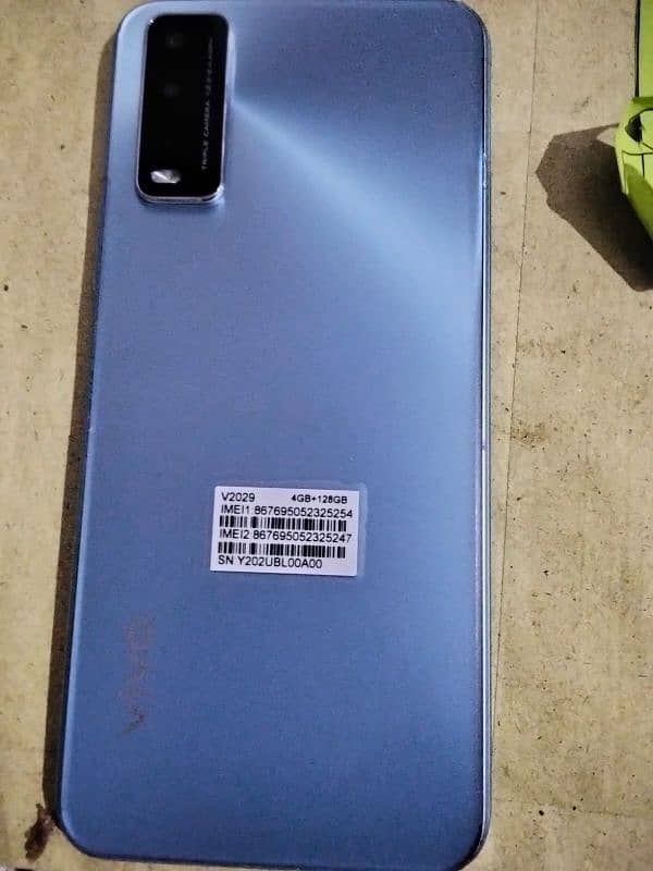 vivo Y20s 4gb ram 128 GB internal no open no repair 3