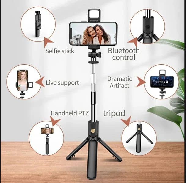 N08S Bluetooth Integrated Selfie Stick. Best Quality. 0