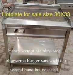 hotplate stainless steel table