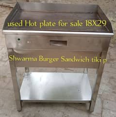 hotplate stainless steel table