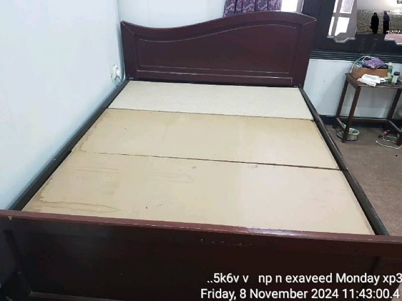 Double Wooden Bed 1