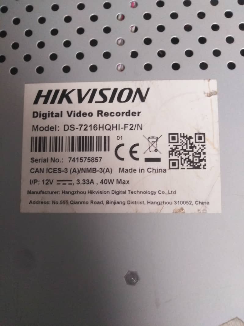 Hikvision 16CH dvr with 4tb hard 1