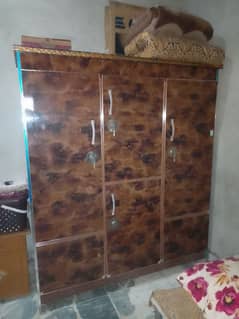 3 door wood safe almari