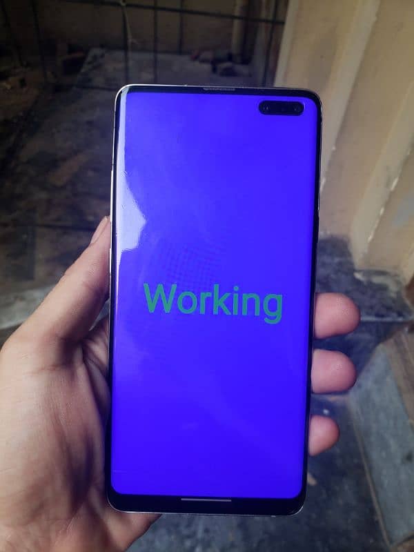 s10 plus Single sim PTA Aprove clean Display no dot no shade 9