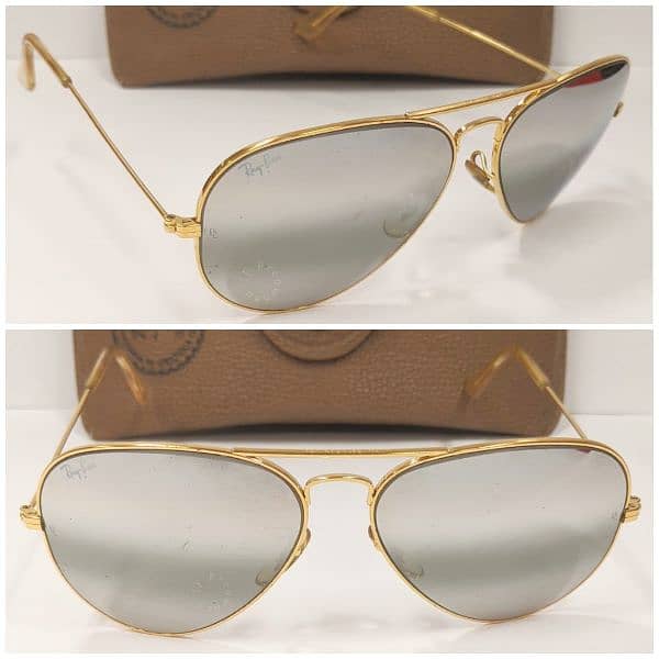 Ray. Ban Bausch & Lomb USA, Luxottica Italy Sunglasses, Gold Plated 0