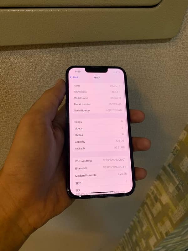 iPhone 13 Non PTA Non Active 4 months sim time 3