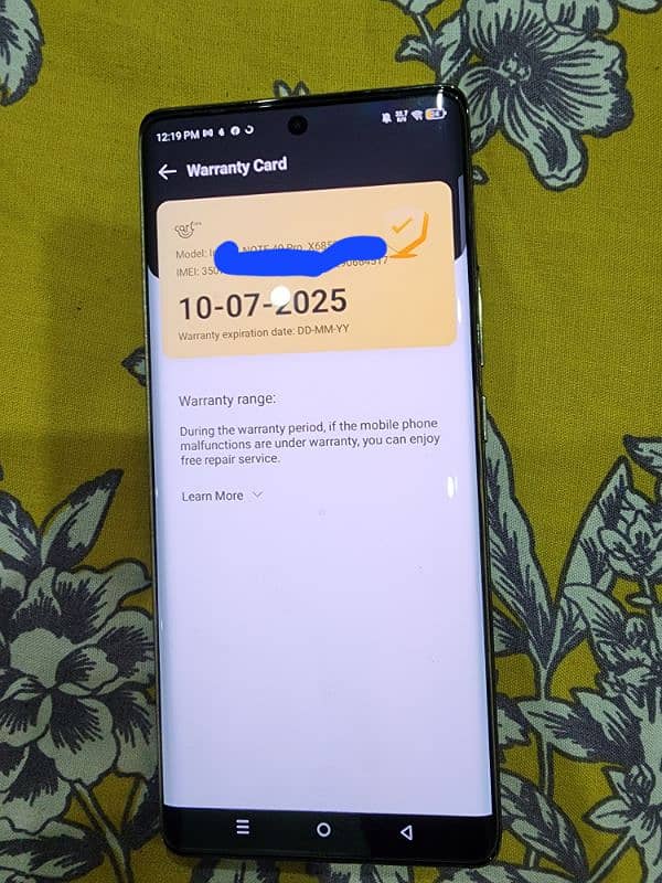 infinix note 40 pro zero condition 6