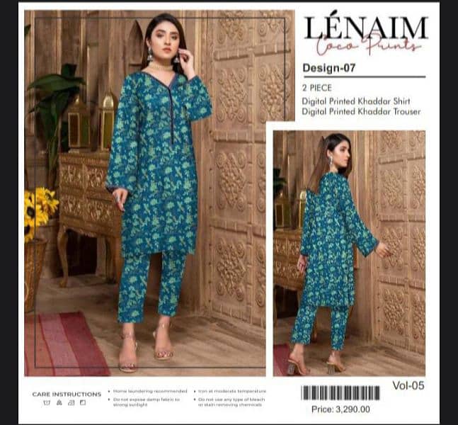 LENAIM COCO PRINT/2PCS/LADIES UNSTITCHED/ 9