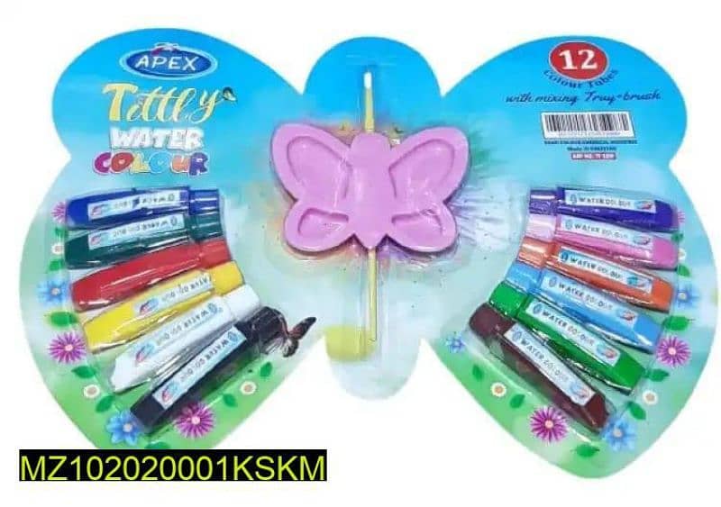 12 PCS Butterfly Design Water Color Set 0