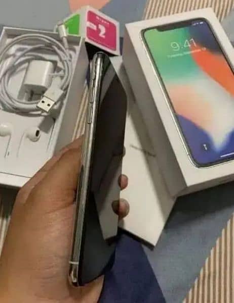 iphone X 256 gb with box My Whatsapp number 0342-8683945 1