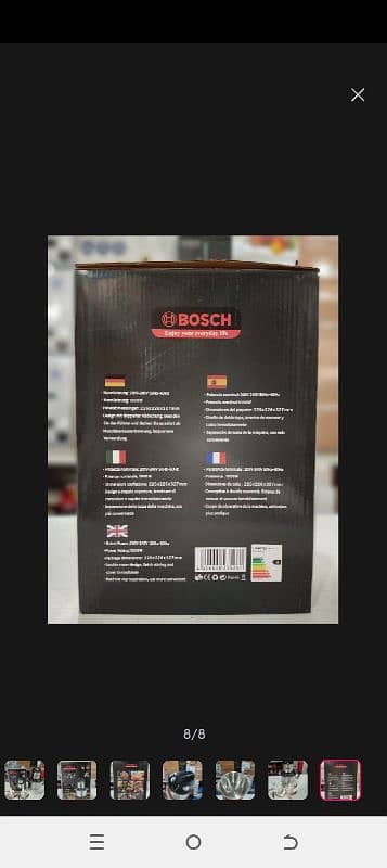 BOSCH chopar machine box pack 1