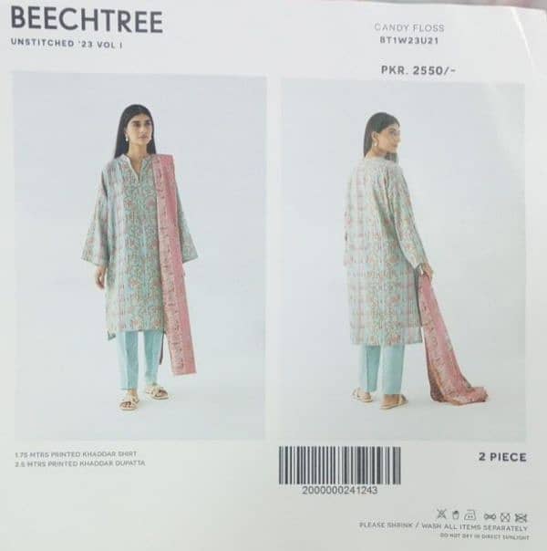 BEECHTREE/MORBAGH/2PCS/LADIES UNSTITCHED/LATEST DESIGN 3