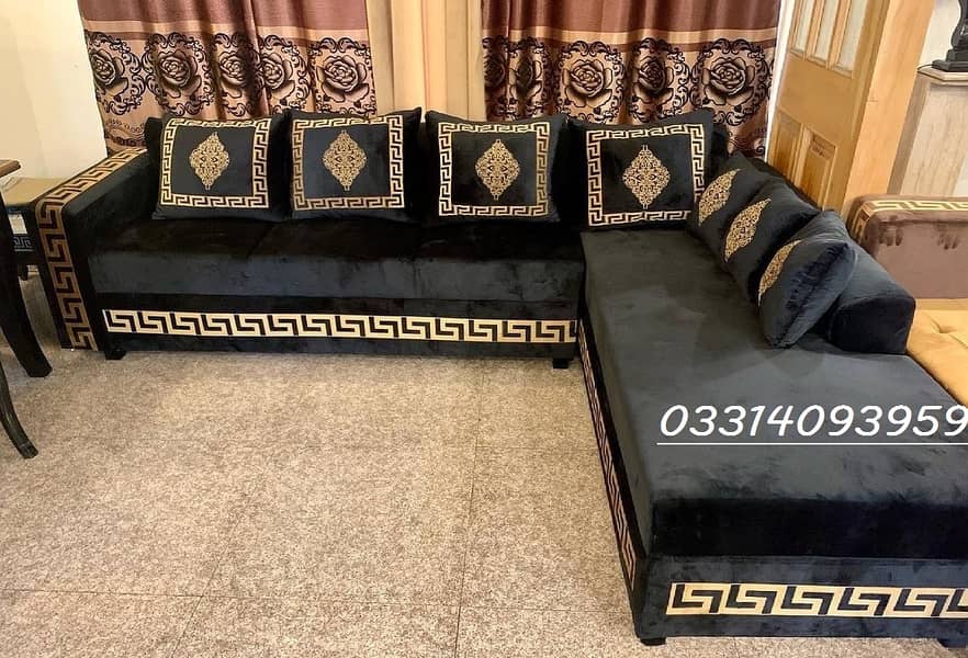 L shape sofa set | corner sofa | Molty foam sofa set 0