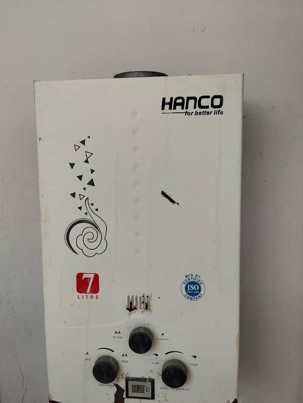 Hanco 7 Liters Instant Geyser [Gas + Battery Operated] 2