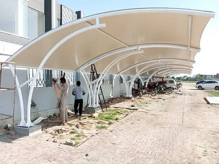 Tensile fabric structure | car parking sheds | Canopy sheds 1