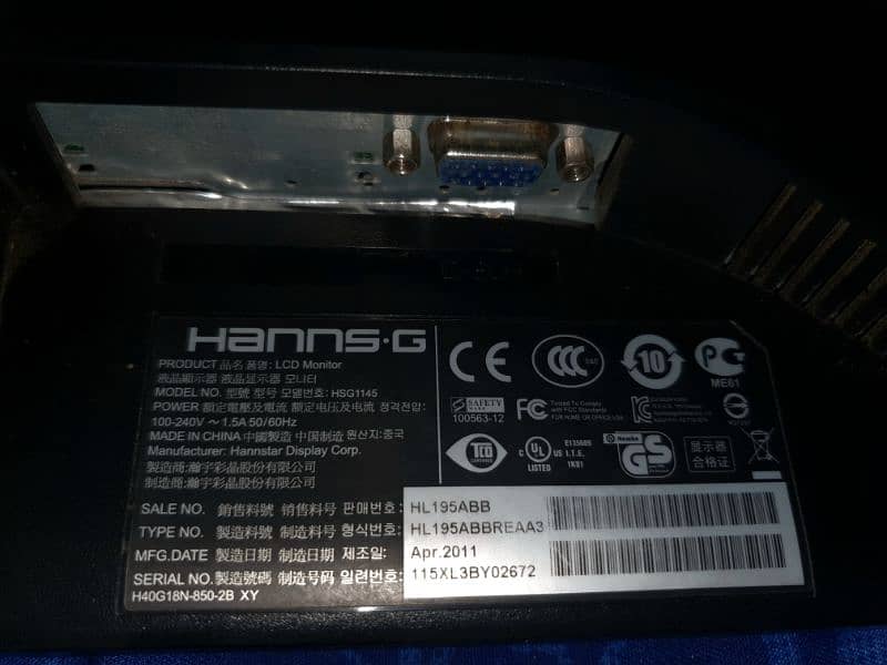 HANNS. G 19 inch  gaming led 1