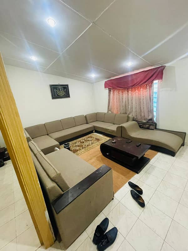 Awmi villa 2 fully furnished 2 beds available for rent in bharia Town phase 8 1