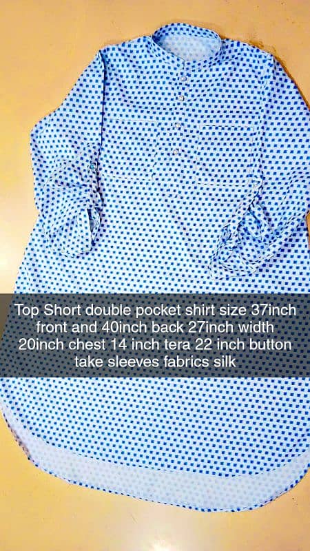 TOP SHORT DOUBLE POCKET SHIRT AND BUTTON TAKE SLEEVES 0