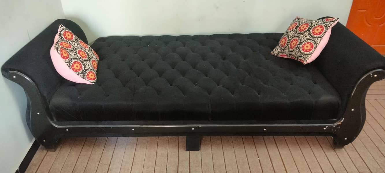 Black sofa bed 1