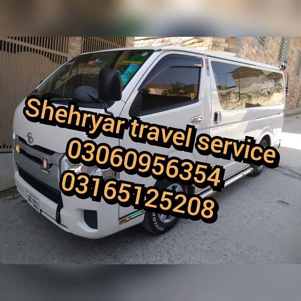 Hiace available for Rent. Grand cabin on rent. Coaster on rent. Rent Van 4