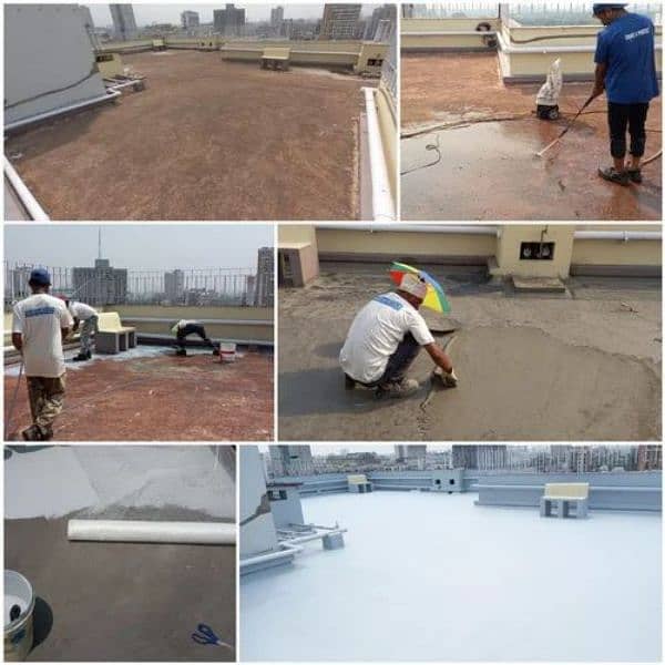 Waterproofing Heat proofing Roof Leakage treatment 11