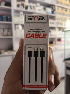 Spark 2m long charging cable .