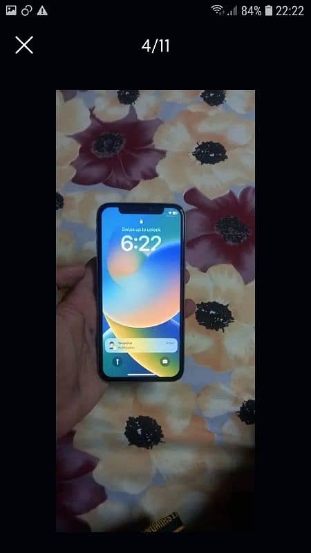 iPhone  x 256 gb non pta 7