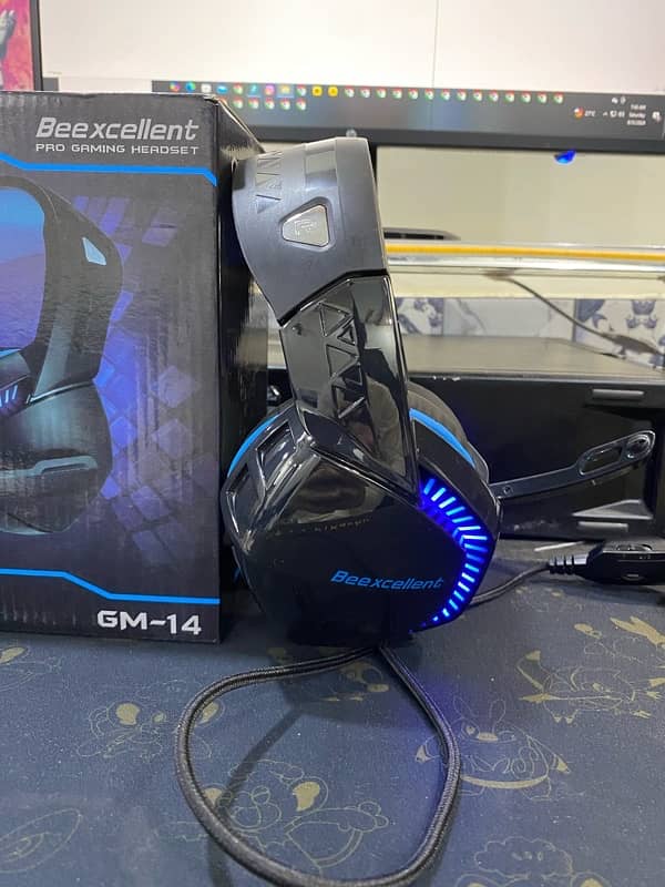 beexcellent gm14 gaming headphone box pack not used 03278694670 5