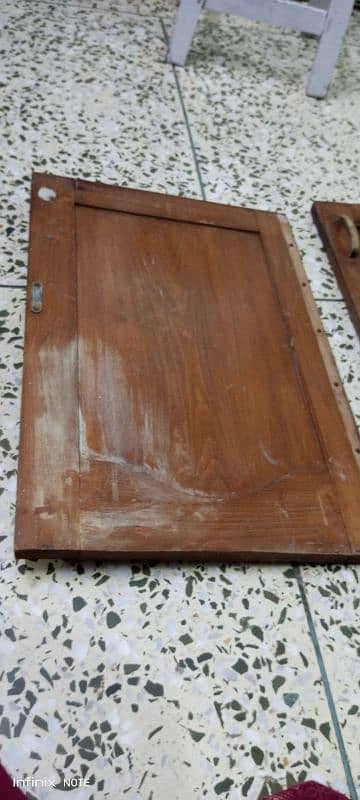 Original wooden polish Door. 4