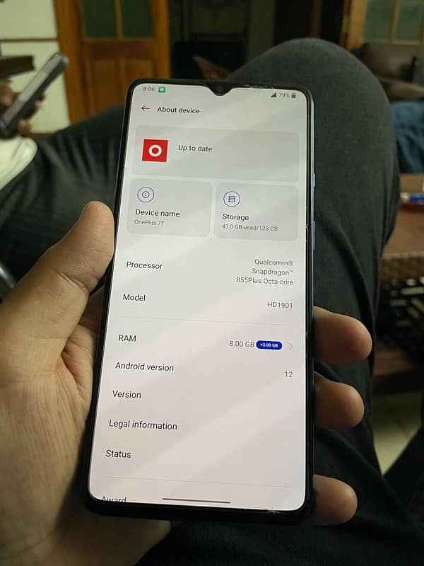 One Plus 7T 8gb 128gb patched 7