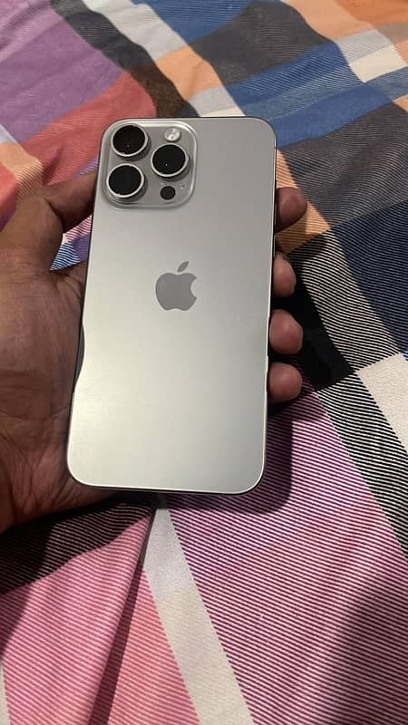 iphone 15 pro max 256 gb natural non PTA complete box 0