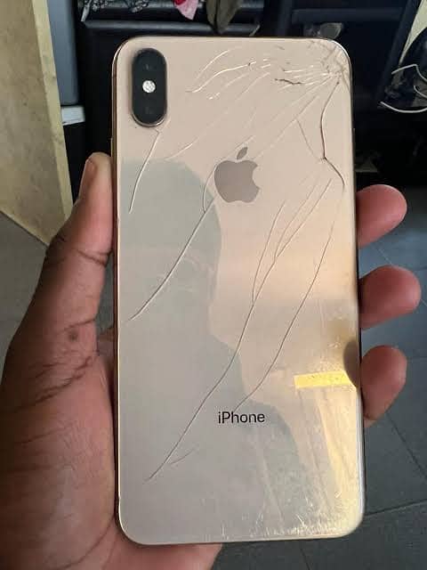 Iphone xs 64 all ok back break baki oky sim working 0