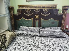 king size bed mattress side table and wardrobe