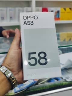 Oppo A58 Full warranty full Box just box open. 8/128