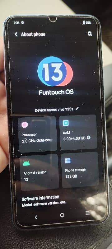 vivo y33s for sell exchange 6