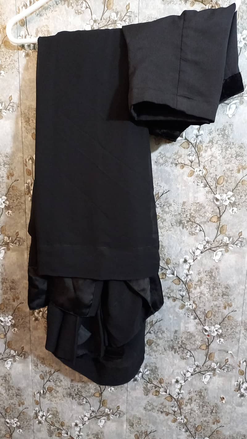 Black chiffon saree 1