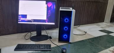 Gaming PC Full Setup With 24 inch LCD and Wifi Keyboard & Wifi Mouse