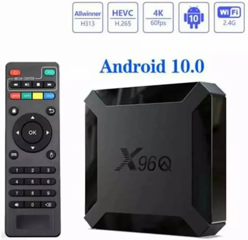 Smart TV Box X96Q Mini Quad Core 2g+16g 4K 60FPS ANDROID 10V 1