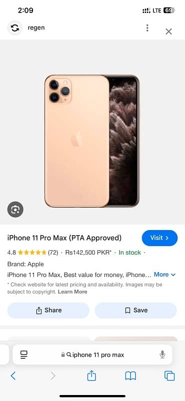 iPhone 11 pro max non pta 128gb 0