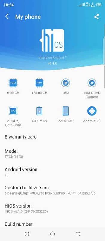 Tecno Lc8 6+128 0